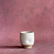 Glass Without Ears Ceramic White Capacity 210 ml-AT1CERAMIC