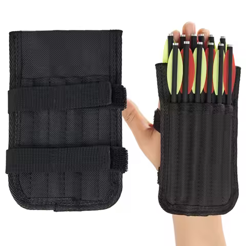 6/12 Holes Arrow Bag for Crossbow Arrow Bolts Canvas Arrow Bag Suitable for Crossbows Arrow Less tha