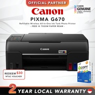 [FAST SHIP] Canon PIXMA G670 Refillable Wireless All-In-One Ink Tank Photo Printer
