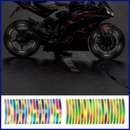 Bike Wheel Rim Stickers Rim Wheel Reflective Decals Waterproof Car Wheel Tire Rims Sticker Decals for Motorcycle lusg lusg