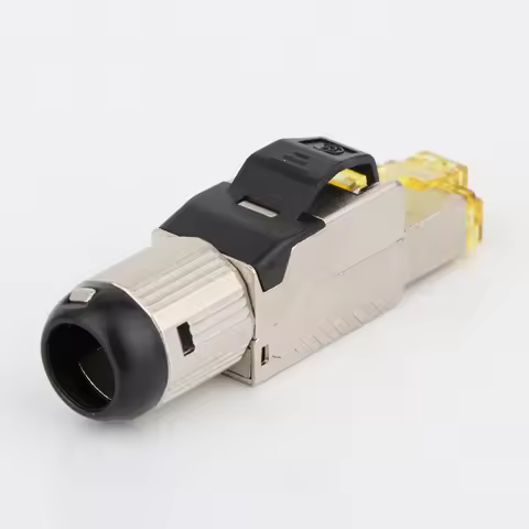 Monosaudio Cat 8 RJ45 Connectors Tool Free Easy Jack Shielding RJ45 Metal Die-Cast Field Termination