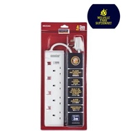 Morries 4 Way Extension Cord with Surge Protector 3m