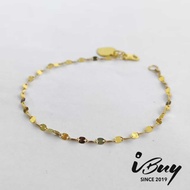 IBUY 916 Gold MIRROR CHAIN BRACELET (025) 16CM/17CM/18CM 22K (916)