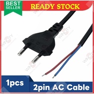 WSS 1PCS 2pin AC Cable Wire 1meter