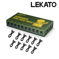 LEKATO PS-01R Guitar Pedal Power Supply 10 Isolated Built-in 10000mAh Battery Rechargeable DC Output