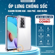 Redmi K60 / K60 Pro / K60 Ultra flexible case with 4-sided shockproof, camera protection, silicone m