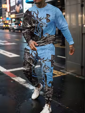 New Mighty Lion Tshirt+Pants Suit 3D Print Men Women Jogging Tracksuit Outfits Fashion Sweatshirt Ki