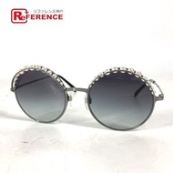 香奈兒 CC 可可標誌珍珠太陽眼鏡