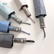 BGG UPF50+ Windroof Auto Automatic Reverse Folding Umbrella Windproof Fiberglass Frame 10 Rods Anti-