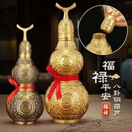 All Copper Gourd Ornaments Lucky Fortune Home Living Room Entrance Wine Cabinet Decorations Housewar