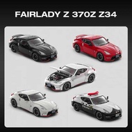 C FUJI 1:64 Fairlady Z Z34 370Z Openable Hood Diecast Diorama Car Model Collection Miniature Toys