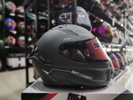 Spyder Fury Matt Black Full Face Dual Visor with Free Clear Lens