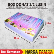 (wsready) HARGA SATUAN Box Dus Kemasan roti kue Donat uk 27 x 18,5 x 5,5 cm TERLARIS!