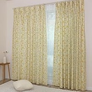 [144 Size] William Morris Drape Curtain + Lace Curtain Set of 2 [Scroll Scroll] 78.7 x 65.0 inches (