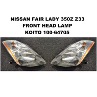 Head Lamp Light Nissan FairLady 350z Z33 Head Light Lamp Lampu Depan Ori Japan Used KOITO 100-63705 