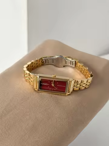 GEDI Luxury Vintage Women's Watches Rectangular Steel Bracelet Timepiece Water-Resistant Quartz Watc
