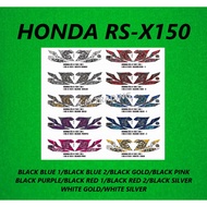 HONDA RS-X150 (38) BLK BLUE 1/BLK BLUE 2/BLK GOLD/BLK PINK/BLK PURPLE/BLK RED 1/BLK RED 2/BLK SILVER