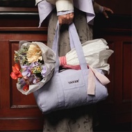 STORE STORE "EDITH" - Lavender Crinkle Small Duffle Bag / Grandma Bag/ Duffle Bag/ Duffel Bag Women'