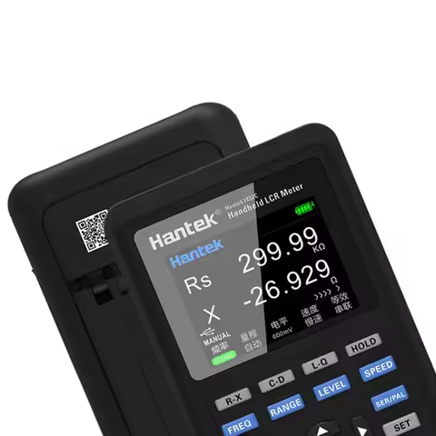 Hantek 1832C 1833C Handheld LCR Digital Bridge Inductance Capacitance and Resistance Component Measu