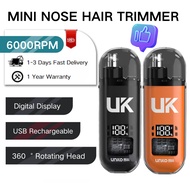 Pemotong Hidung Elektrik HIENA Nose Hair Trimmer    USB Charging Portable Men Mini Ear and Nose Hair