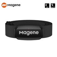Magene H303 Sensor kadar jantung Bluetooth ANT Upgrade H64 HR Monitor dengan tali dada Dual Mode kom