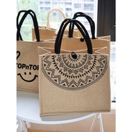 Large Capacity Linen Bag For Women Suitable Work Or Work.