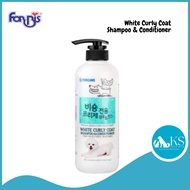 [Exp: 31 Jul 2026] Forcans Forbis White Curly Coat Shampoo & Conditioner 550ml For Dogs