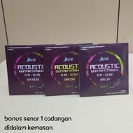 Dluxe acoustic guitar strings bonus 1 string spare inside the packaging