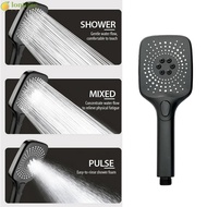 LONTIME Large Panel Shower Head, Big Flow 3 Modes Water-saving Sprinkler, Universal Adjustable High Pressure Handheld Shower Sprinkler Bathroom Accessories