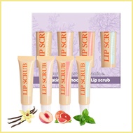 Lip Scrub Kit Lip Exfoliant Moisturizing Stick 4X Lip Plumper Lip Scrubs Set Lip Care Products Lip M