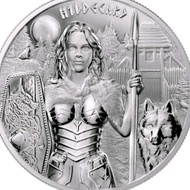 Silver Germania mint valkry hildegard 2022 1 oz silver coin