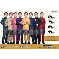 BAJU MELAYU SHAHMI HAIKAL COTTON (DEWASA) dan KANAK-KANAK (sedondon ayah, anak) BLACK, NUDE BROWN, M