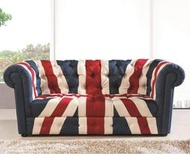 布朗英國旗三人沙發V26000683-1