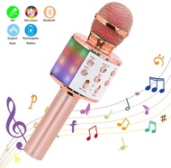 Condenser Wireless Karaoke Microphone Mic Bluetooth For Mobile Cell Phone Do Singing Mikrofon Home S