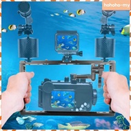 [HohohoMY] Sports Cam Cage Frame Multifunction Handheld Vlog Frame Secure Hold Black