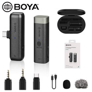 BOYA BY-WM3/WM3U/WM3D 2.4GHz Wireless Microphone Vlog Mic Audio Sound Recorder for Phone Tablet Tab 
