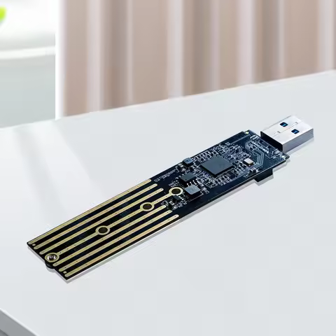 M.2 NVMe USB Adapter 10Gbps USB 3.1 Gen 2 Dual Protocol NVMe SATA M2 SSD Board Max 2TB Support UASP 