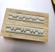 超級極光 天女光 Akoya BB 4.2-4.5mm baby珠耳環