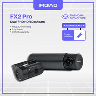 IROAD FX2 Pro Dashcam | Front & Rear 1080p Full HD Car Cmaera | SONY Starvis | Wifi Enabled | Inclus