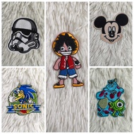 Iron-On Appliques / Iron or Sew on Embroidered Patches DIY Self Adhesive