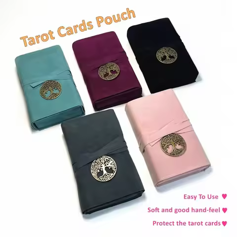 Tarot Cards Bag Storage Pouch Case Colorful Soft Witch Divination Accessories Jewelry Astrology Dice