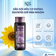 Dầu Gội Hữu Cơ NaturVital Organic No Sulfates Salon Colour Protect Chiết Xuất Hoa Hướng Dương, Giúp Bảo Vệ Mái Tóc Dưới Ánh Nắng, Giữ Màu Nhuộm Lâu Hơn (300ml)