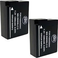 BM Premium 2 Pack of High Capacity DMW-BLC12 Batteries for Panasonic Lumix DC-FZ1000 II DC-G95 DMC-G85 DMC-GH2 DMC-G5 DMC-G6K DMC-G7 DMC-GX8 DMC-FZ200 DMC-FZ300 DMC-FZ1000 DMC-FZ2500 Cameras
