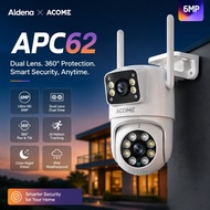 ALDENA X ACOME IOT Dual Camera CCTV Outdoor | CCTV WiFi Light | Full HD 2MP+2MP | 360 Rotation | 2-W