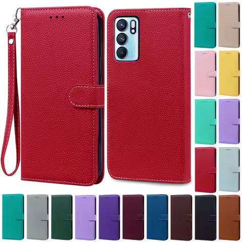 For OPPO Reno 6 Case Wallet Leather Flip Case For OPPO Reno 6 5G Case OPPO Reno 6 Pro 5G Phone Cover