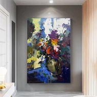 瓶花 手繪油畫/抽象/原創商品/裝飾畫/掛畫/客廳/走廊/沙發背景畫
