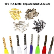 100pcs Shoe Lace Aglet Metal Replacement Shoelace Tip Head Aglets End Sneakers Repair Accessories