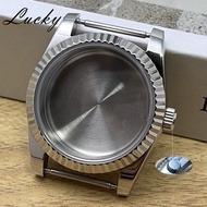 36 มม.40 มม.Fit NH34 NH35 NH36 NH38 ETA2824 PT5000 การเคลื่อนไหวกรณีแปรงกลางสร้อยข้อมือ Sapphire แก้