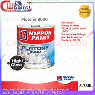 Cat Kayu Besi Platone 8000 Putih White Nippon Paint 1 Galon 3.785Liter