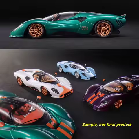 Mirage 1:64 P72 Retro Supercar De tomaso Alloy Car Model Collection